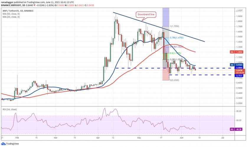 价格分析 2/4：BTC、ETH、BNB、XRP、ADA、DOGE、MATIC、DOT、LTC